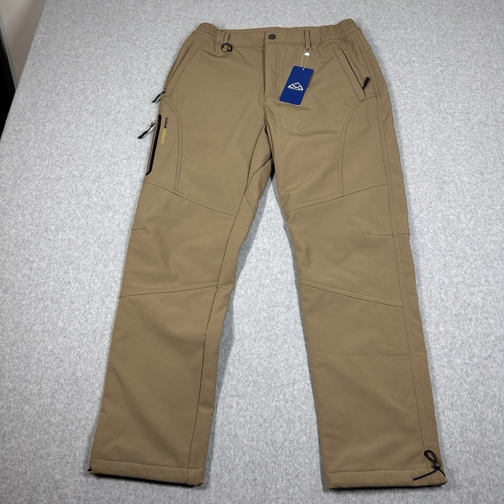 Outdoor Sports Fleece Lined Pants‎ Men's 32x30 Khakis Softshell Hiking NWT